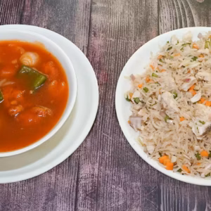 Chicken Fried Rice & Chilli Chicken