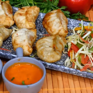 Chicken Momo Fried