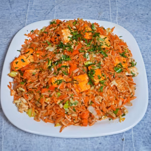 Hot Garlic Paneer Fried Rice