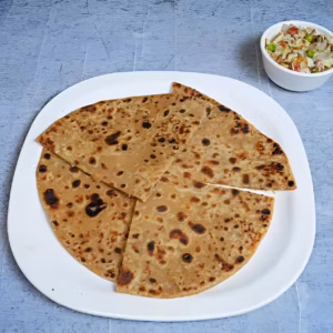 Onion Parantha with Scrambled Egg