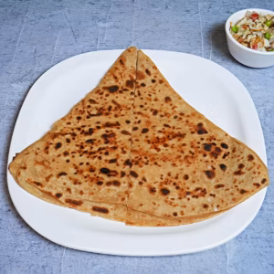 Plain Parantha with Scrambles Egg