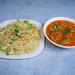 Veg Noodles & Chilli Chicken
