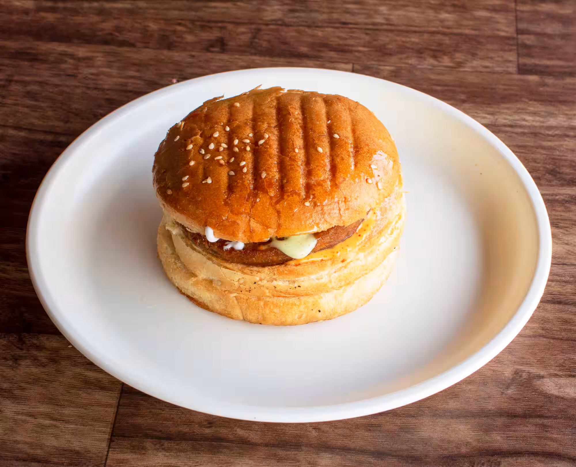 Grilled Chicken & Cheese Burger