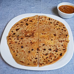 Paneer Parantha with Chole